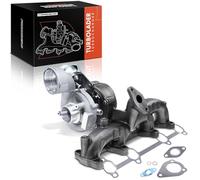 Frankberg Turbocompresseur Compatible avec A3 8L1 1.9 TDI Golf IV 1J1 1.9 TDI Golf IV Variant 1J5 1.9 TDI O.c.t.a.v.i.a I Break 1U5 1.9 TDI A3 8L1 1.9 TDI q.u.a.t.t.r.o Remplacer# 03G253016Q