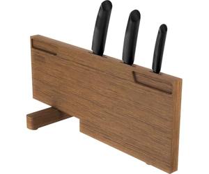 Franke 112.0539.135 Couteaux-Noyer-112 Support pour un ensemble de 3 couteaux-Box Center BWX-noyer-112.0539, Noyer