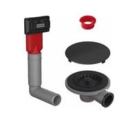 Franke 112.0658.444 Kit de vidange Color Line matt-112.0658, Noir Mat