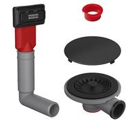 Franke 112.0658.444 vidage pour évier Noir, Gris et Rouge