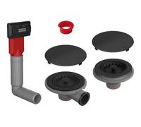 Franke 112.0658.484 Kit de vidange Color Line matt-112.0658, Noir Mat