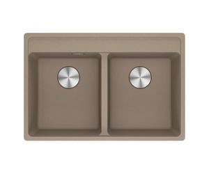 Franke 1140661680 - Évier Fragranite 2 Bacs 80 cm Oyster