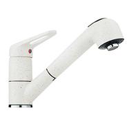 Franke 115.0030.731 Granit Robinet de cuisine avec un pull Out bec - Blanc polaire/Gris (en)