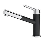 Franke Mitigeur de cuisine sur pied Orbit 115.0623.057, bec extractible, tête en céramique, Onyx