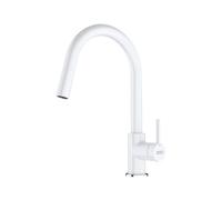 Franke Mitigeur de cuisine LINA J 115.0626.081 Bec extractible Céramique Blanc artic