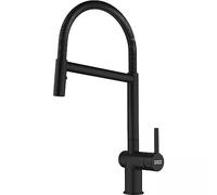 FRANKE 115.0653.409, Robinet d'évier de cuisine Active Semi Pro spray, Noir mat