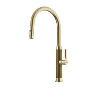 Franke Mitigeur d'évier Mythos Masterpiece Douchette extractible Doré PVD Coating