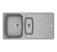 FRANKE ANTEA AZG 651 Evier à encastrer / Fraganit / Gris pierre / Réversible / Excenter / 60 cm