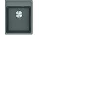Franke Bac Inox Fragranit MRG 210-37 A Steingrau, Bouton-Poussoir