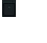 Franke Bassin De Lavabo Fragranit MRG 610-37 A BlackMatt, Bouton Noir Mat