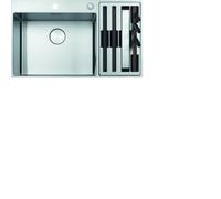 Franke Bassin en Acier Inoxydable BWX220-54-27A Gauche Inox Bouton Poussoir