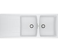 Franke Centro évier en granit 116x50 cm blanc 114.0710.234