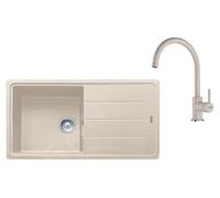 Franke Colonnes Set de cuisine G280SA, évier en granit BFG 611 + robinet FC 6018.082, sahara 114.0700.813