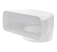 Franke Coude vertical rectangulaire/rond pour hotte aspirante - 112.0711.855