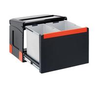 FRANKE Cube 50 32L Rectangular Black Trash Can - Trash Cans (32 L, Rectangular, Black, 438 mm, 330 mm, 345 mm)