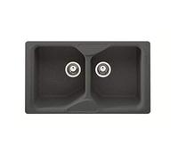 Franke CUG 620 - évier (évier encastre rectangulaire, Fragranite, graphite, 2 bacs, rectangulaire)