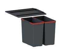 Franke EasySort poubelle 29 l noir-rouge 121.0494.182