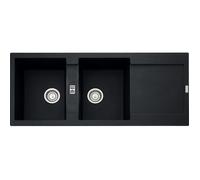 Evier à encastrer 90cm onyx avec siphon 459471