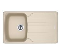 Franke - Évier à une cuve avec égouttoir AZG 611 - 86 Finition avoine de 86 x 50 cm