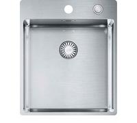 FRANKE Evier BOX BXX 210-40 A avec robinet à poussoir et deux trous / SlimTop / à fleur de plan