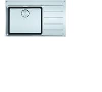 Franke Évier en Acier Inoxydable Myx 211-86 A Acier Inox Bouton Poussoir Inox