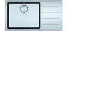 Franke Évier en Acier Inoxydable Myx 211-86 Acier Inox Bouton Poussoir Inox