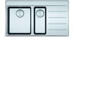 Franke Évier en Acier Inoxydable Myx 251-86 A Acier Inox Bouton Poussoir Inox