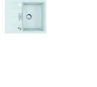 Franke Évier Fragranit CNG 611-62 Glacier Bouton Rotatif En Acier Inoxydable