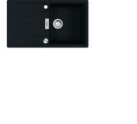 Franke Évier Fragranit CNG 611-86 Noir Mat Bouton En Acier Inoxydable