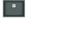 Franke Évier Fragranit MRG 110-52 Gris Pierre Bouton Poussoir Acier Inoxydable