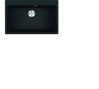 Franke Évier Fragranit MRG 610-73 A BlackMatt Bouton Poussoir Acier Inoxydable