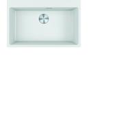 Franke Évier Fragranit MRG 610-73 A Glacier Bouton Poussoir Acier Inoxydable