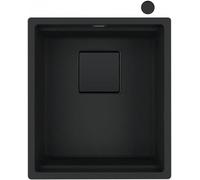 Franke Evier sous plan Kubus 2 KNG 110-37 Fragranit+ Black Matt - Black Collection