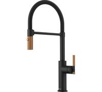 Franke FG 4768.505 MARIS STRIPES SEMI PRO Mitigeur de cuisine, noir mat/cuivre 115.0747.68