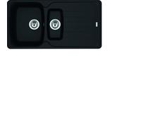 Franke Fragranit Évier AZG 651-97 Noir Mat Bouton Rotatif
