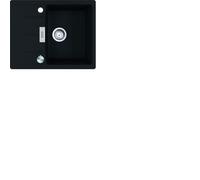 Franke Fragranit Évier Top Mount CNG 611-62 Noir Mat Bouton Rotatif Inox