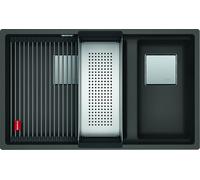 Franke Kanon évier en granit 76x46 cm gris/graphite/onyx 125.0716.373