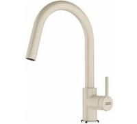 Franke Robinet de cuisine Lina – Bec extractible, Tête céramique 35 mm – Beige