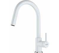 Franke - Lina - Mitigeur D'évier Fc 6051.094 Avec Douchette Extractible, Blanc-artic 115.0626.081