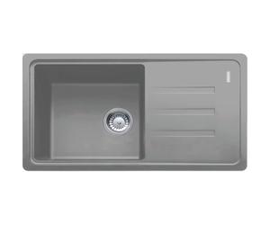 Franke - Malta BSG 611-78/39 Evier 78x43,5cm avec égouttoir réversible, Fragranit+, Pierre grise (BSG611-78SK) - BSG611-78SK