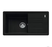 Franke - Malta BSG 611-78/39 Evier78x43,5cm avec égouttoir réversible, Fragranit+, Noir mat (BSG611-78MC)