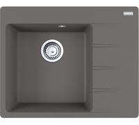 Franke Maris Centro Evier à encastrer en fragranite CNG 611-62 A gris pierre Bouton rotatif inox à partir de 45 cm 114.0627.672