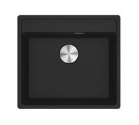 Franke Maris Evier à encastrer bassin en fragranite MRG 610-52 A BlackMatt bouton-poussoir inox à partir de 60 cm 114.0658.294