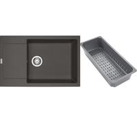 Franke Maris évier en granit avec égouttoir 78x50 cm gris/graphite/onyx 114.0741.974