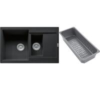 Franke Maris évier en granit avec égouttoir 78x50 cm gris/graphite/onyx 114.0743.075