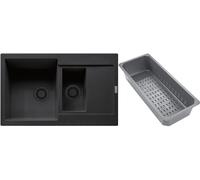 Franke Maris évier en granit avec égouttoir 78x50 cm gris/graphite/onyx 114.0743.094