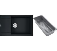 Franke Maris évier en granit avec égouttoir 78x50 cm noir 114.0741.976