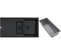 Franke Maris évier en granit avec égouttoir 97x50 cm gris/graphite/onyx 114.0743.095