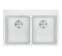 Franke Maris Fragranit+ MRG620-34-34 Blanc Artic (Moucheté)