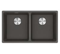 Franke Maris MRG 120-35-35 Fragranite Évier Double - Ardoise Grise, Gris Foncé, Sous-Plan 125.0714.606